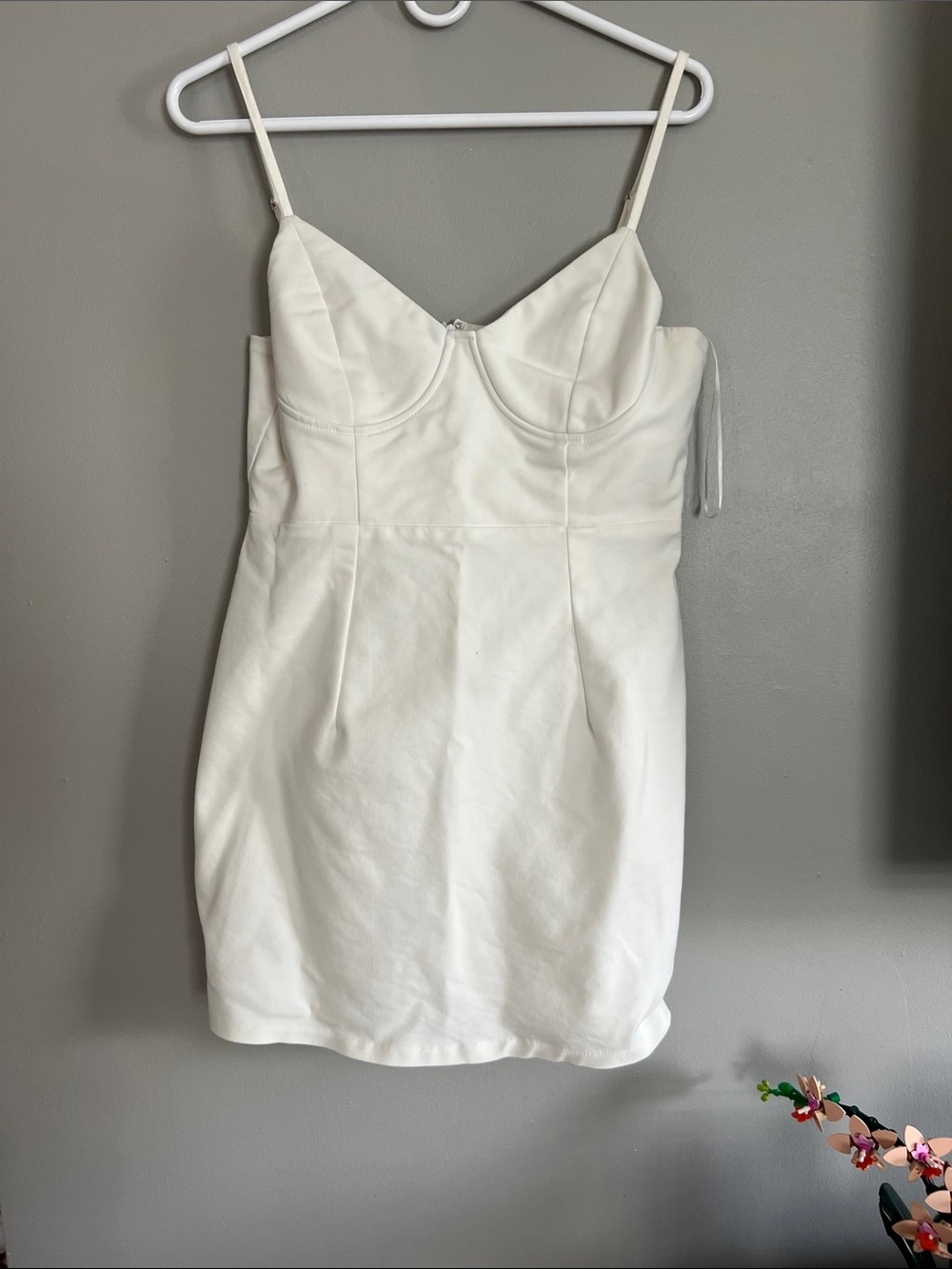 Princess Polly White Bustier Mini Dress
